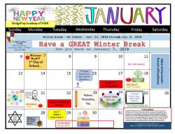 January Calendar